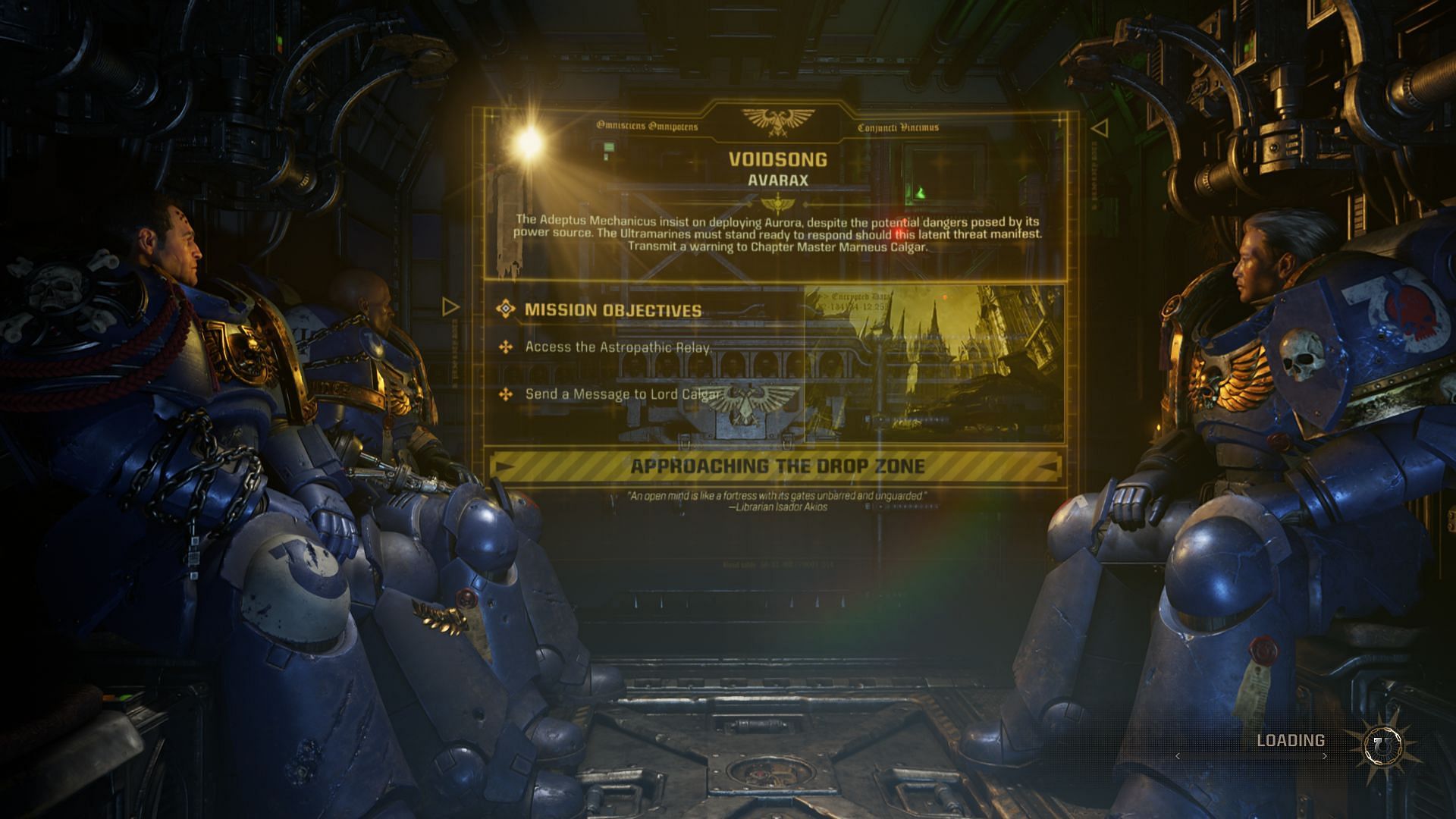 Waiting in Dropship for a mission to start (Image via Focus Entertainment)